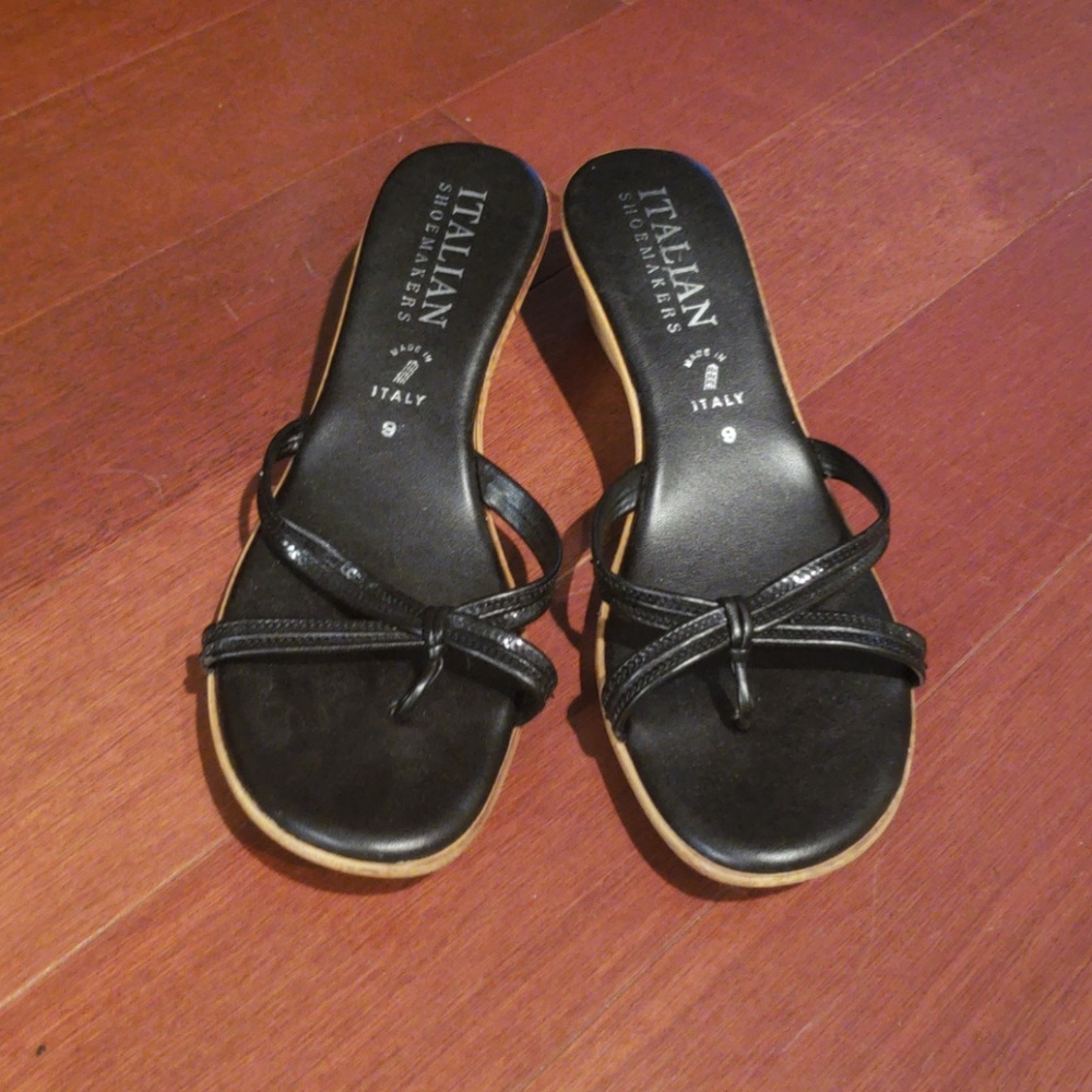Like new worn once black italian shoemakers